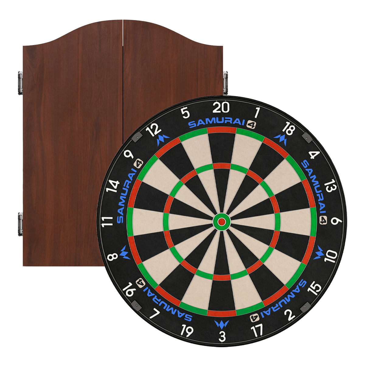 Mission Samurai 4 Dartboard & Cabinet Bundle Dartboard Bundles
