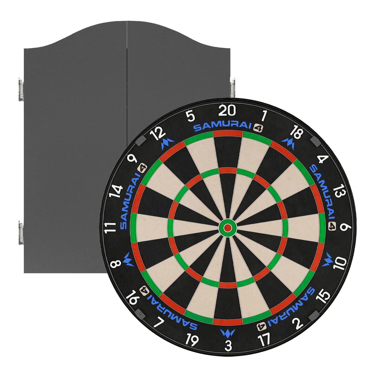 Mission Samurai 4 Dartboard & Cabinet Bundle Dartboard Bundles