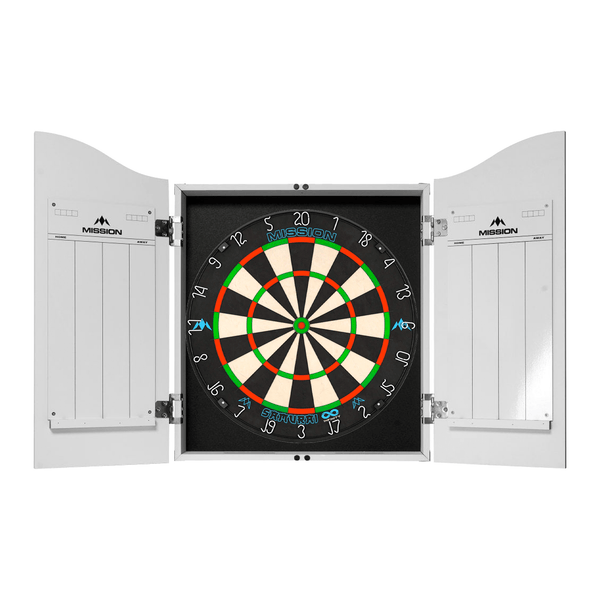 Mission Samurai Infinity Dartboard & Cabinet Bundle Boards