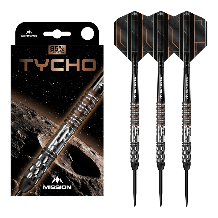 Mission Tycho - 95% Tungsten Steel Tip Darts 22 Grams Darts
