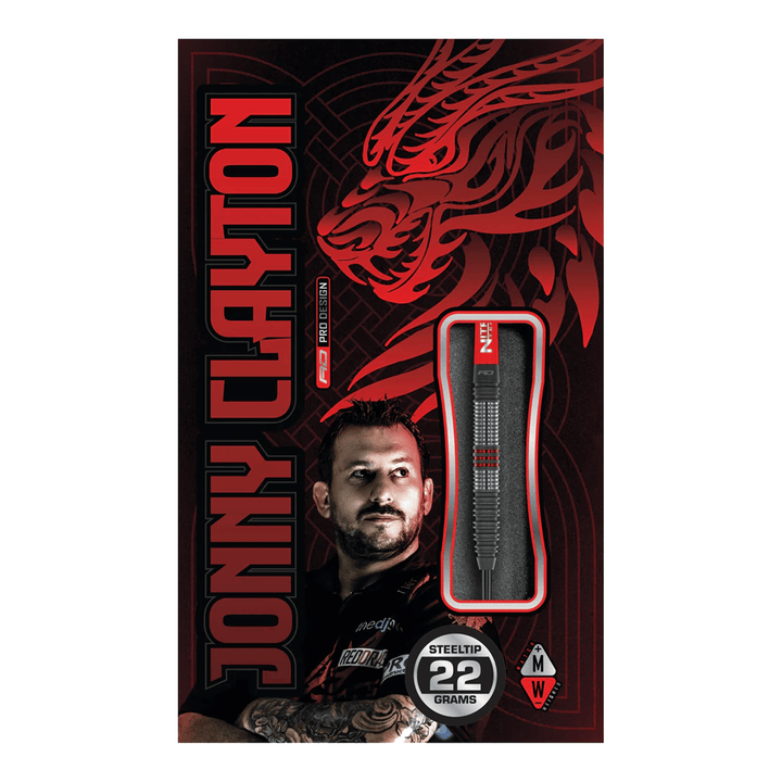 Red Dragon Jonny Clayton Hiraeth - 90% Tungsten Steel Tip Darts Darts