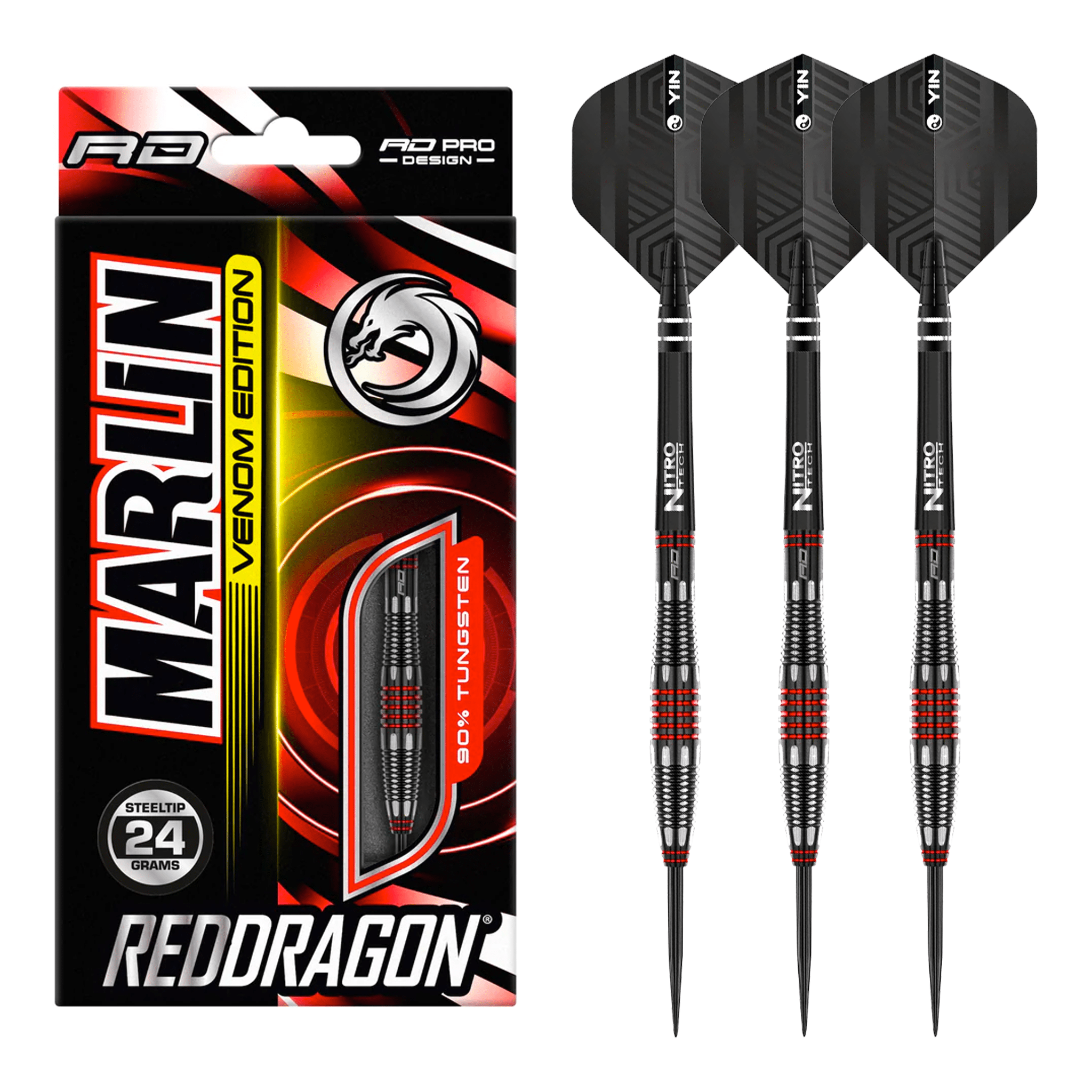 Red Dragon Marlin Venom - 90% Tungsten Steel Tip Darts 24 Grams Darts