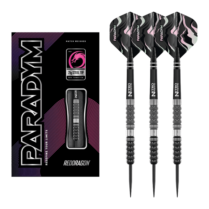 Red Dragon Paradym Parallel 90% Tungsten Steel Tip Darts – Darts Red Dragon Paradym Parallel 90% Tungsten Steel Tip Darts – Darts