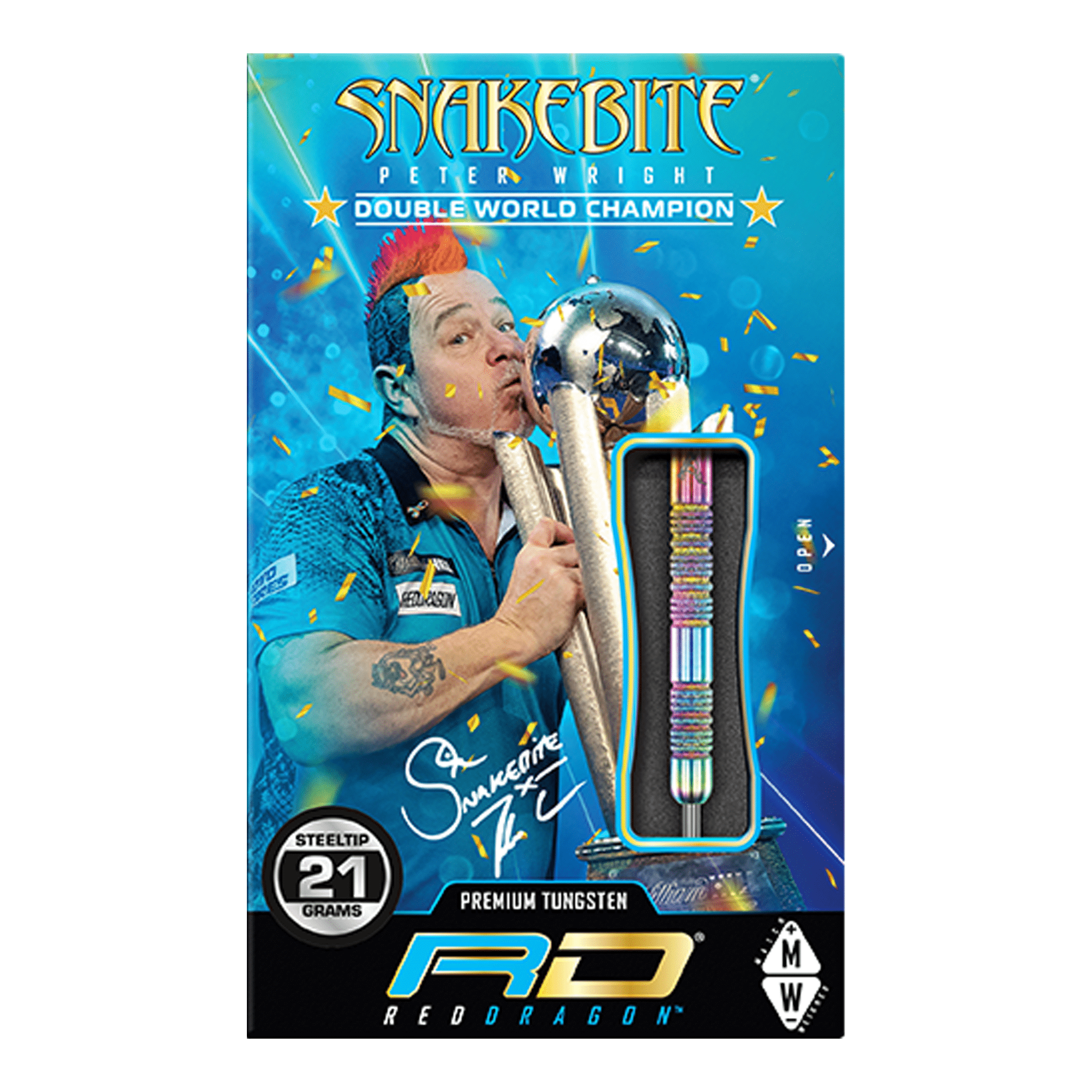 Red Dragon Peter Wright Diamond Fusion Spectron Special Edition - 90% Tungsten Steel Tip Darts Darts
