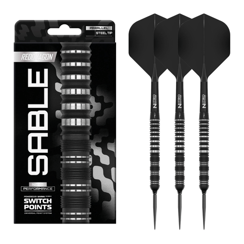 Red Dragon Sable Parallel Switch Point - 90% Tungsten Steel Tip Darts 21 Grams Darts