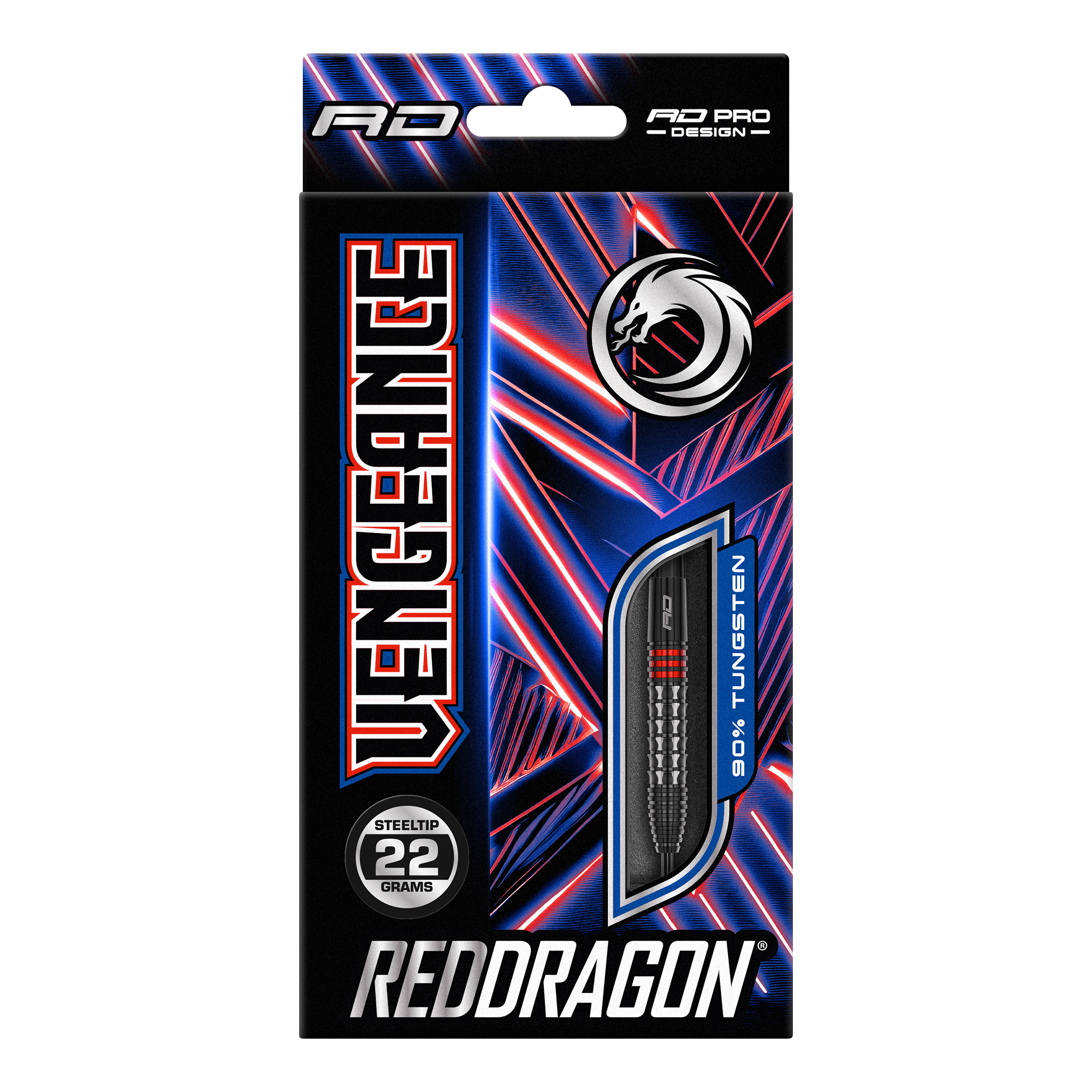 Red Dragon Vengeance Red - 90% Tungsten Steel Tip Darts Darts