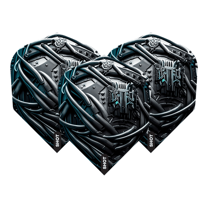 Shot AI Cyberpunk - Dart Flights Standard / Brown Flights