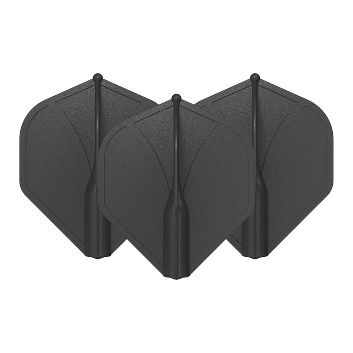 Shot Airfoil - Moulded Dart Flights Standard / Black Flights & Shafts