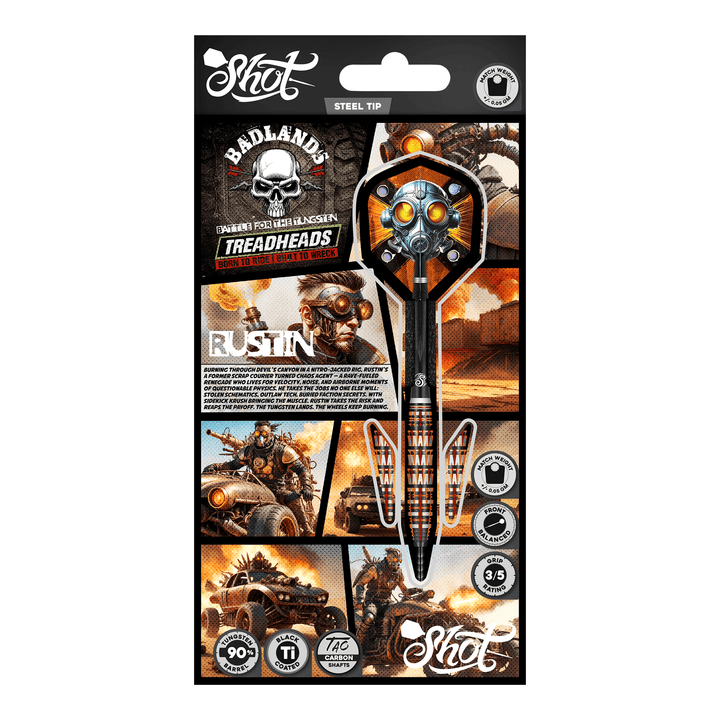 Shot Badlands Rustin - 90% Tungsten Steel Tip Darts Darts