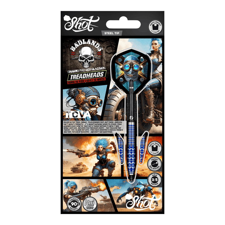 Shot Badlands Tova - 90% Tungsten Steel Tip Darts Darts