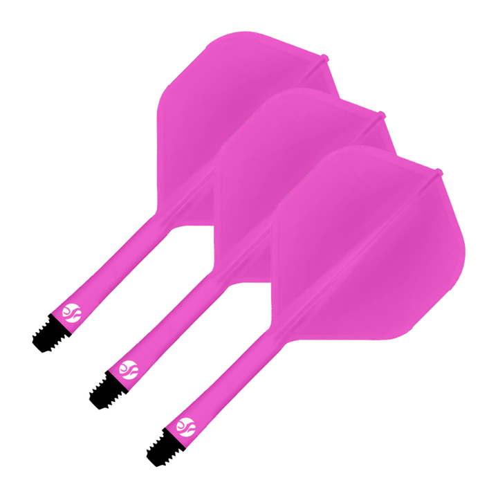 Shot Flight Deck - All In One Flight & Shaft Standard / Short (19.2mm) / Pink Flights & Shafts