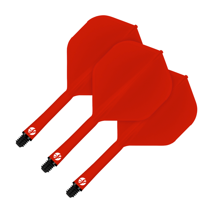 Shot Flight Deck - All In One Flight & Shaft Standard / Short (19.2mm) / Red Shafts