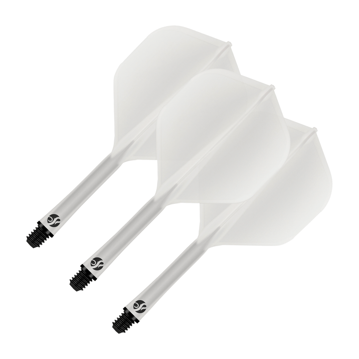 Shot Flight Deck - All In One Moulded Dart Shafts Standard / Short (19.2mm) / Clear Shafts