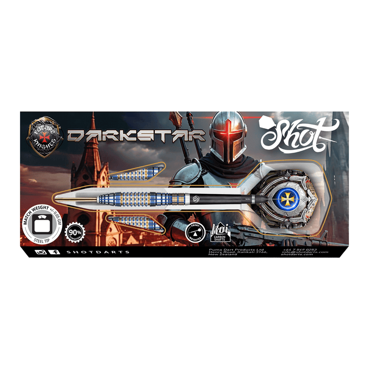 Shot Future Knights Darkstar - 90% Tungsten Steel Tip Darts Darts