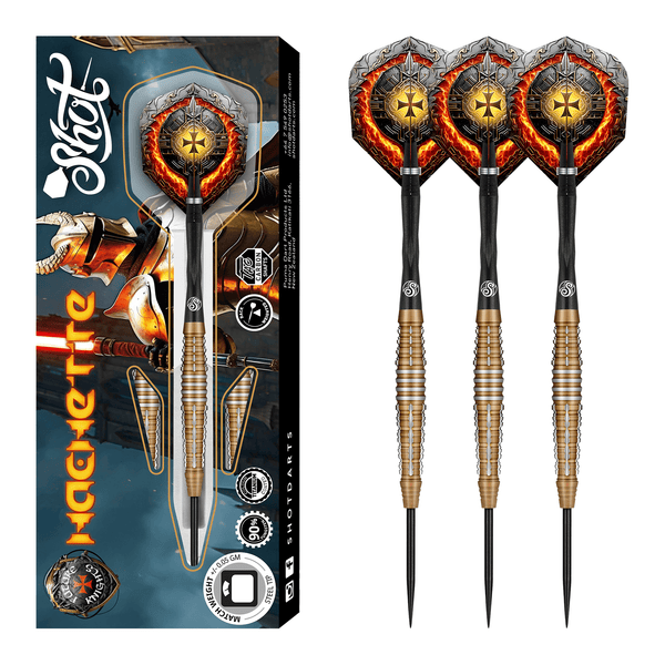 Shot Future Knights Hachette - 90% Tungsten Steel Tip Darts 23 Grams Darts