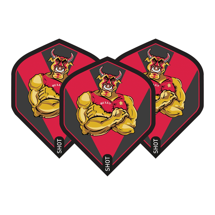 Shot Michael Smith Bully Boy - Dart Flights No. 2 / Red Flights