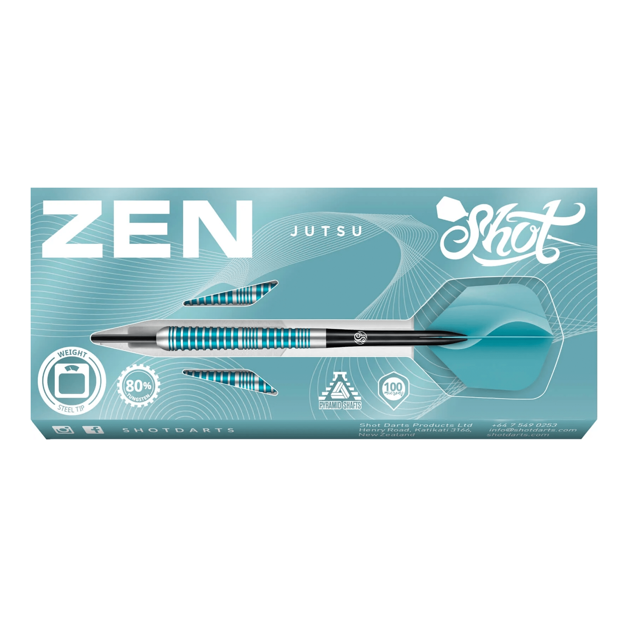 Shot Zen Jutsu - 80% Tungsten Steel Tip Darts Darts