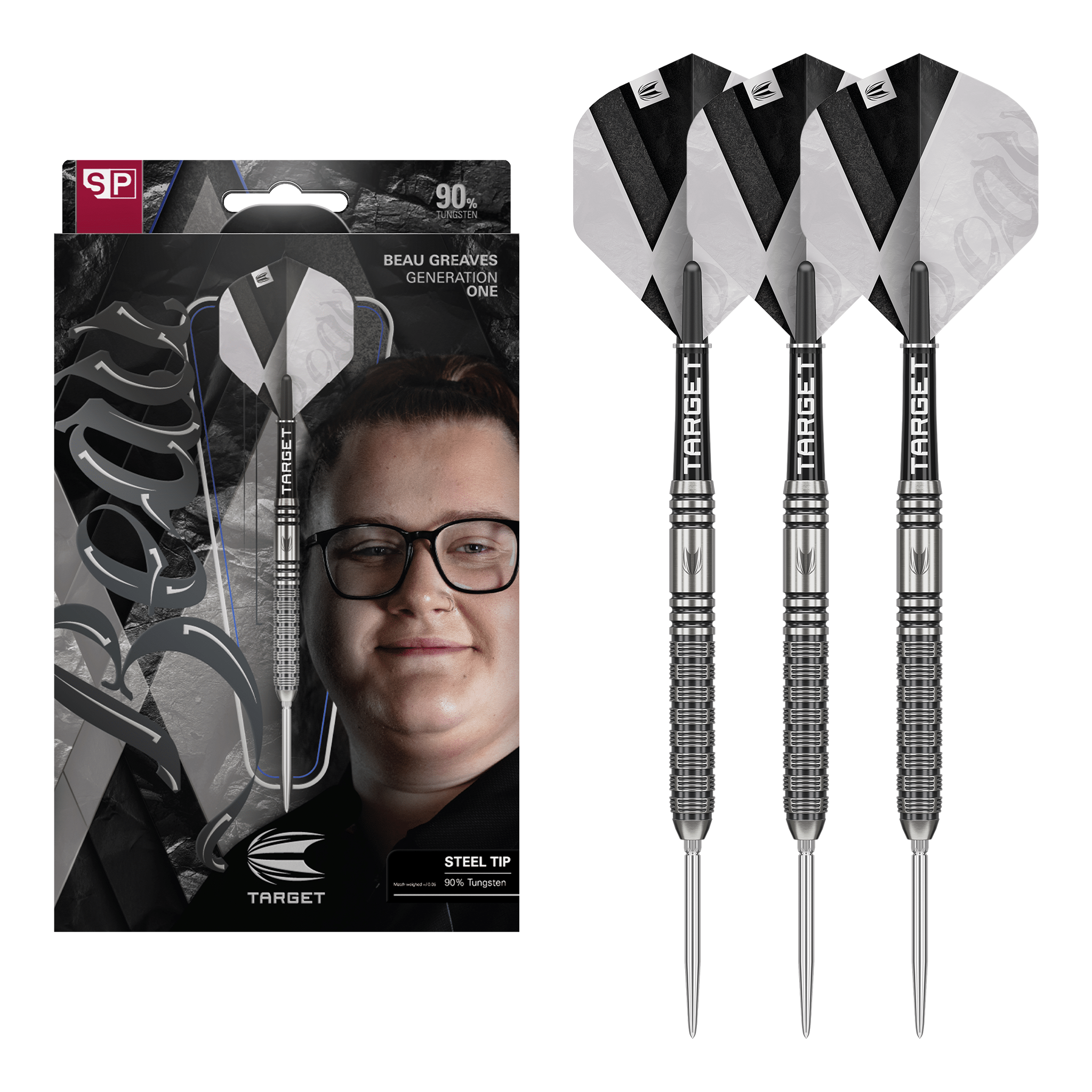 Buy Target Beau Greaves Gen 1 - 90% Tungsten Steel Tip Dartss from