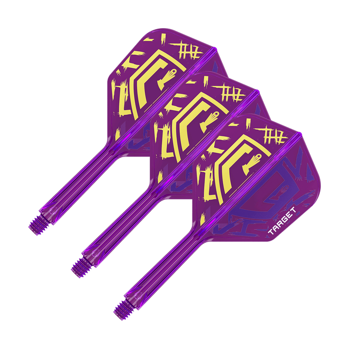 Target Luke Littler World Champion K-Flex - All In One Flight & Shaft Standard / Intermediate (26mm) / Purple Flights & Shafts