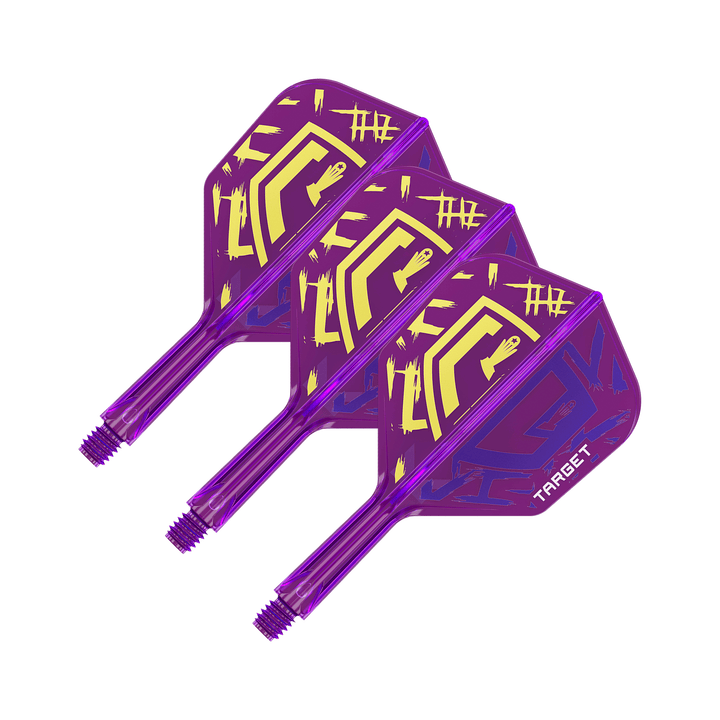 Target Luke Littler World Champion K-Flex - All In One Flight & Shaft Standard / Short (19mm) / Purple Flights & Shafts