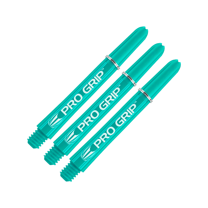 Target Pro Grip Multi Pack - Nylon Dart Shafts (3 Sets) Aqua / Intermediate (41mm) Shafts