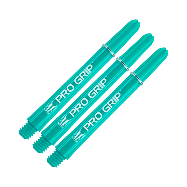 Target Pro Grip Multi Pack - Nylon Dart Shafts (3 Sets) Aqua / Medium (48mm) Shafts