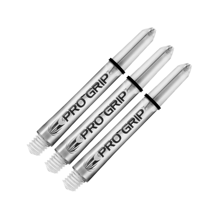 Target Pro Grip Multi Pack - Nylon Dart Shafts (3 Sets) Clear / Intermediate (41mm) Shafts