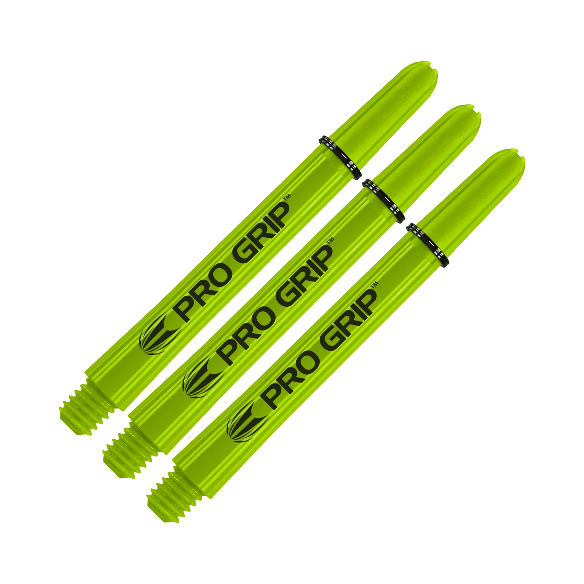 Target Pro Grip Multi Pack - Nylon Dart Shafts (3 Sets) Lime / Medium (48mm) Shafts
