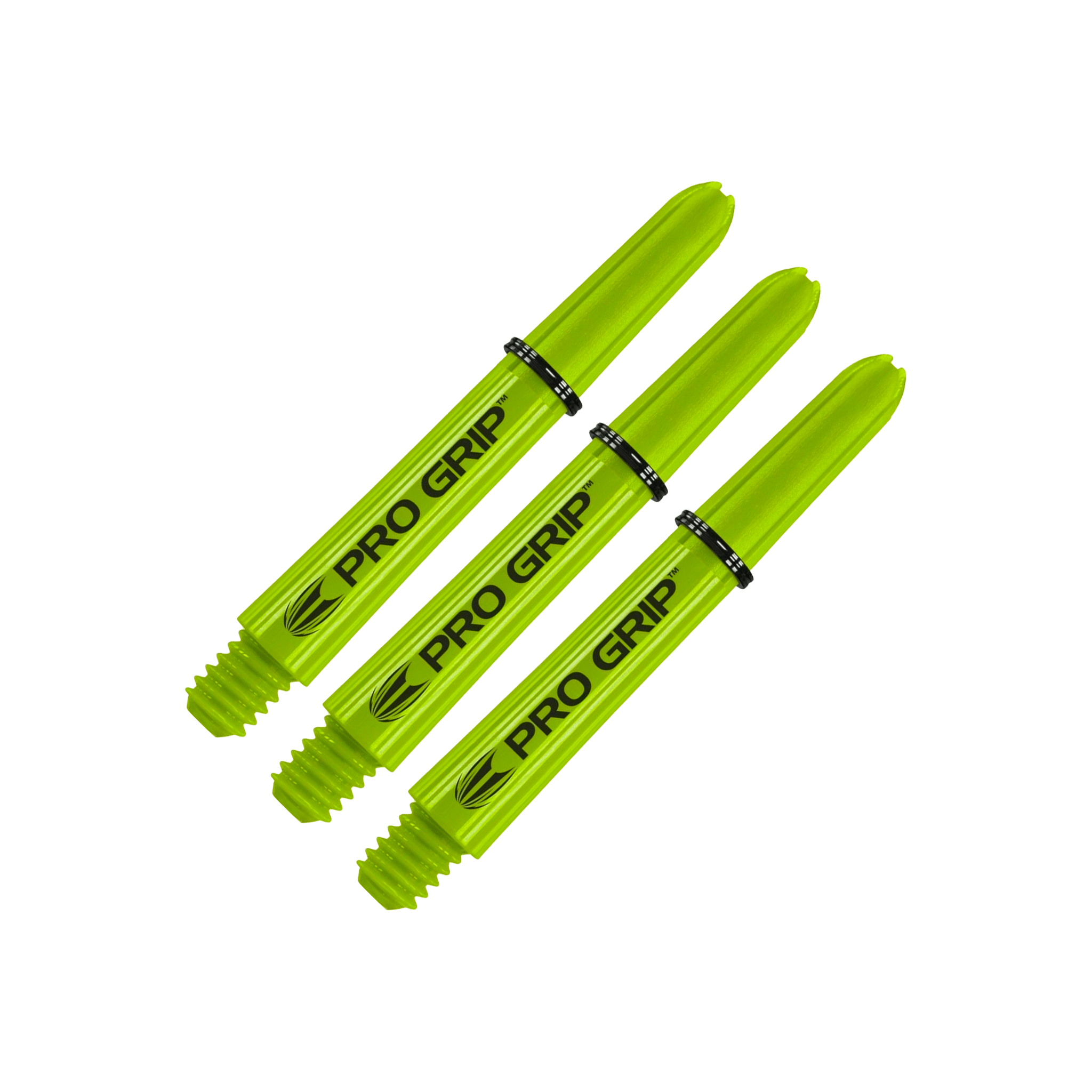Target Pro Grip Multi Pack - Nylon Dart Shafts (3 Sets) Lime / Short (34mm) Shafts