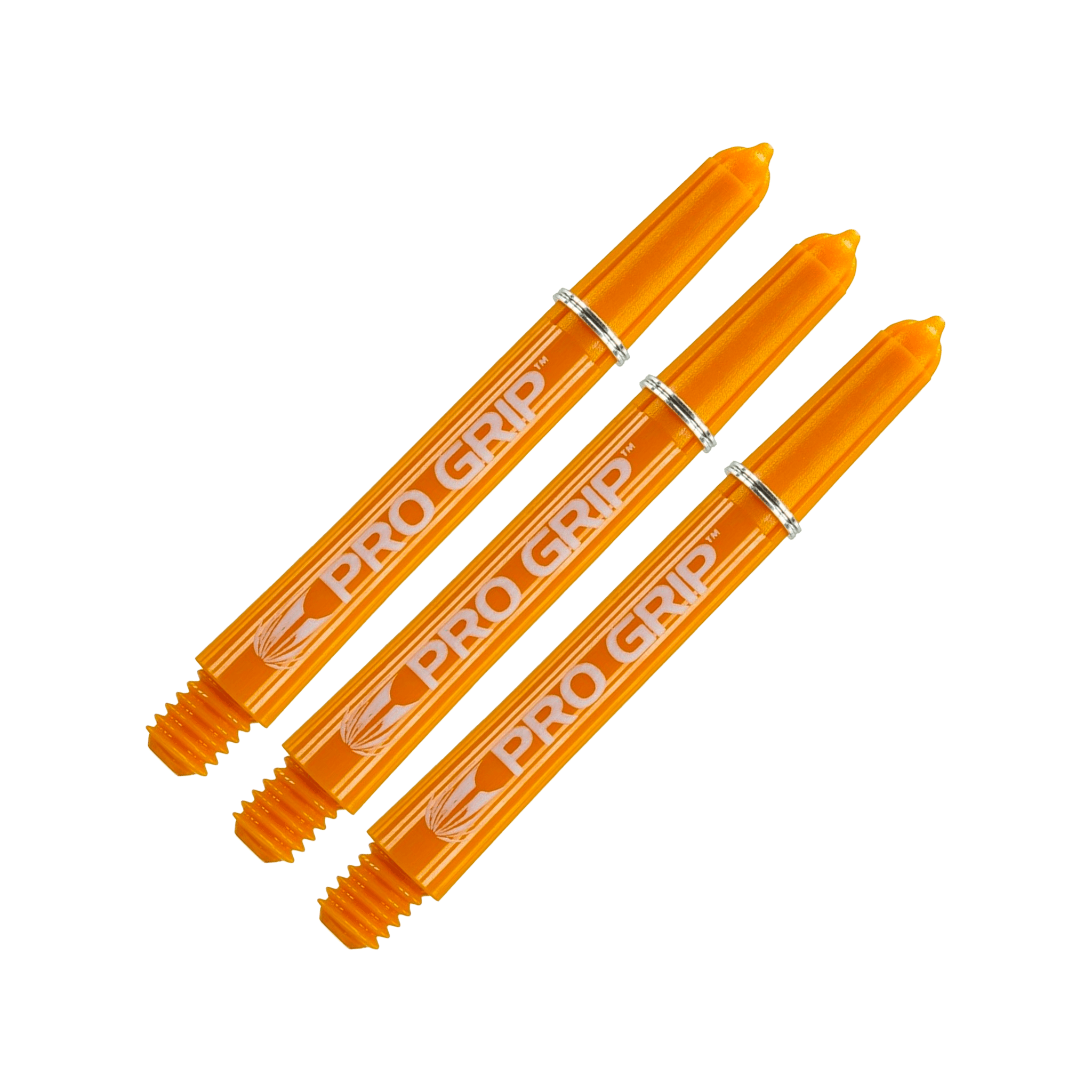 Target Pro Grip Multi Pack - Nylon Dart Shafts (3 Sets) Orange / Intermediate (41mm) Shafts