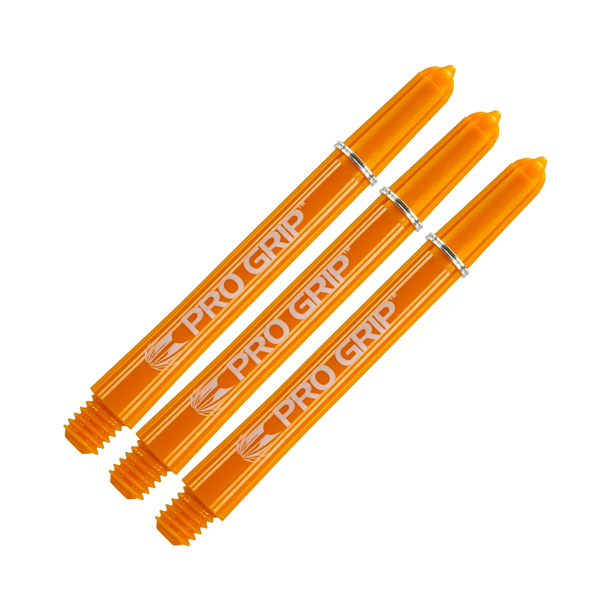 Target Pro Grip Multi Pack - Nylon Dart Shafts (3 Sets) Orange / Medium (48mm) Shafts