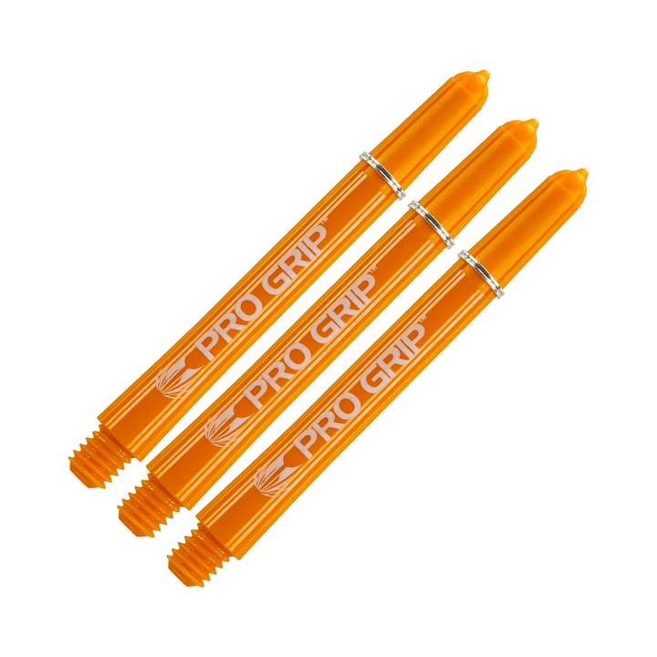 Target Pro Grip Multi Pack - Nylon Dart Shafts (3 Sets) Orange / Medium (48mm) Shafts