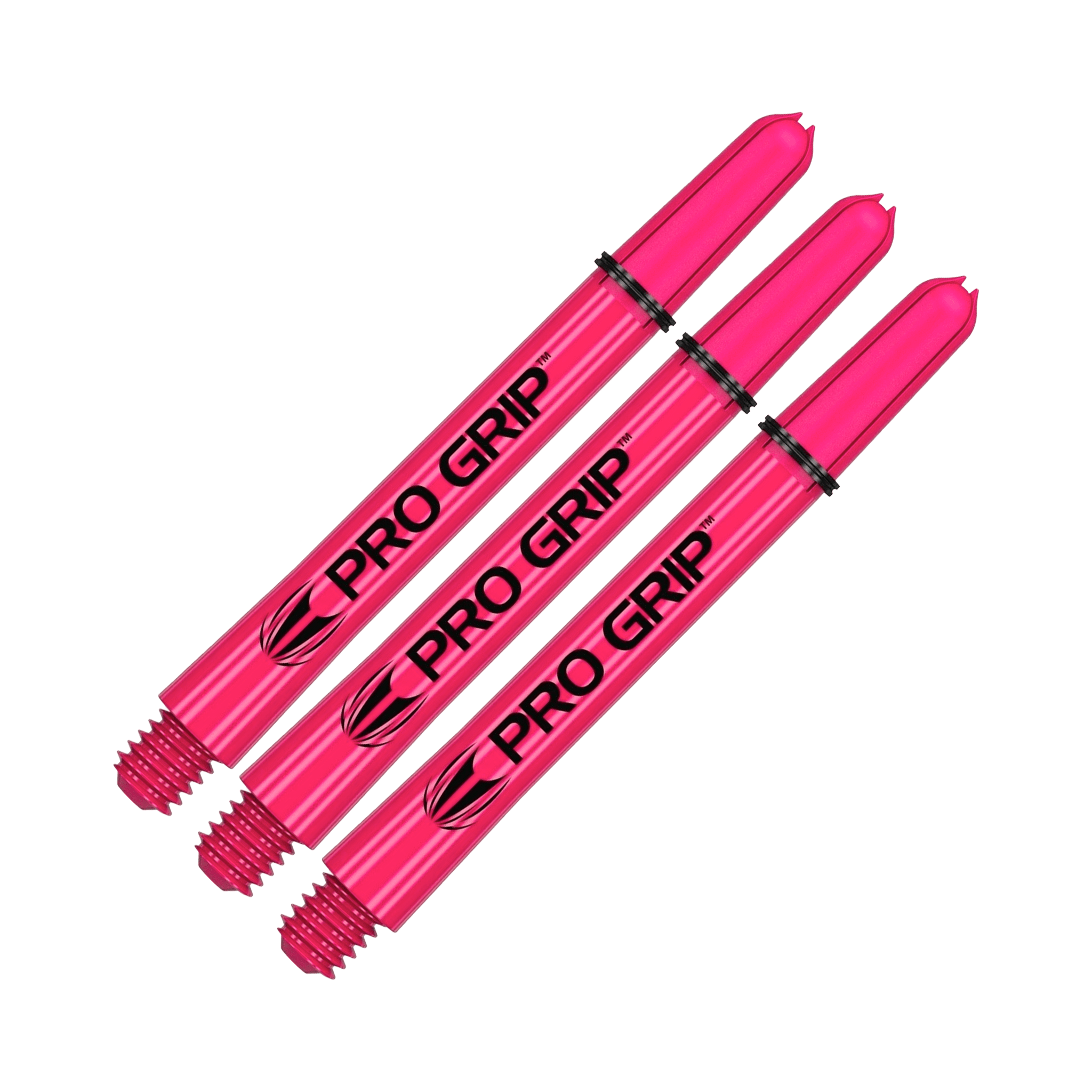 Target Pro Grip Multi Pack - Nylon Dart Shafts (3 Sets) Pink / Medium (48mm) Shafts