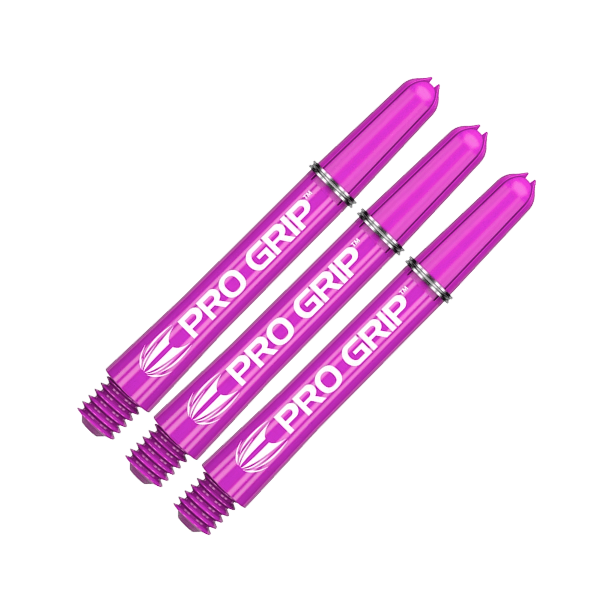 Target Pro Grip Multi Pack - Nylon Dart Shafts (3 Sets) Purple / Intermediate (41mm) Shafts
