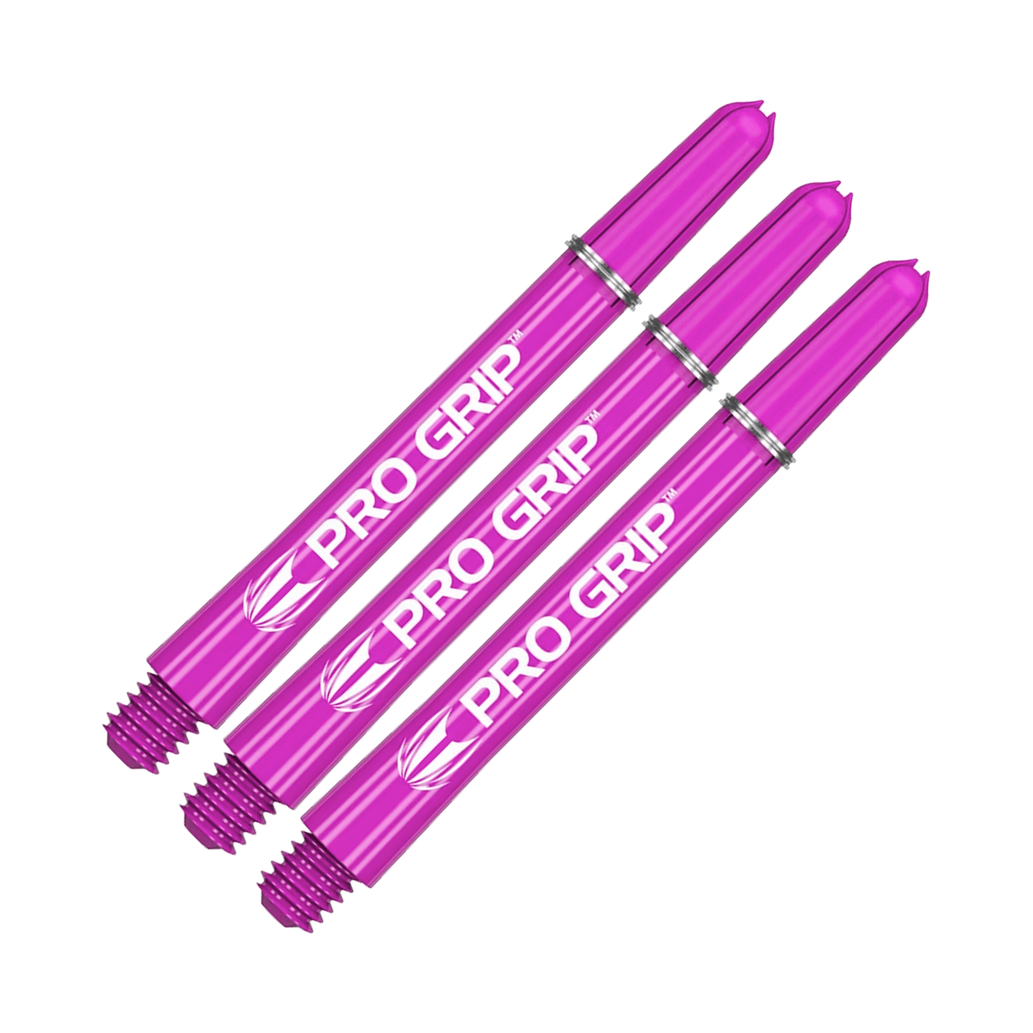 Target Pro Grip Multi Pack - Nylon Dart Shafts (3 Sets) Purple / Medium (48mm) Shafts