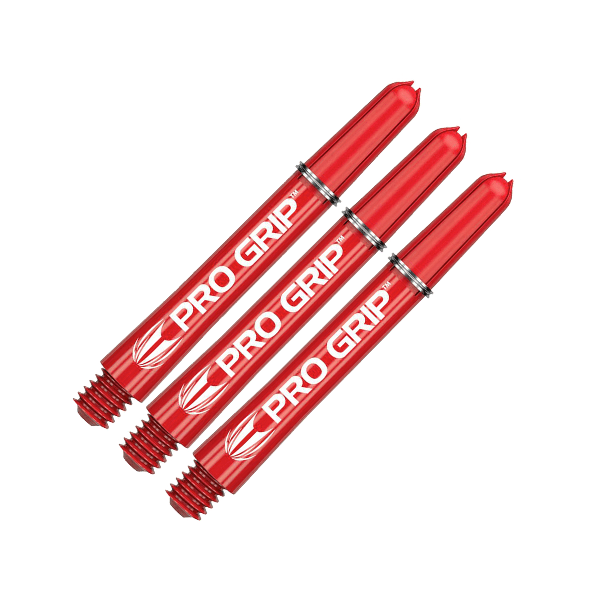 Target Pro Grip Multi Pack - Nylon Dart Shafts (3 Sets) Red / Intermediate (41mm) Shafts