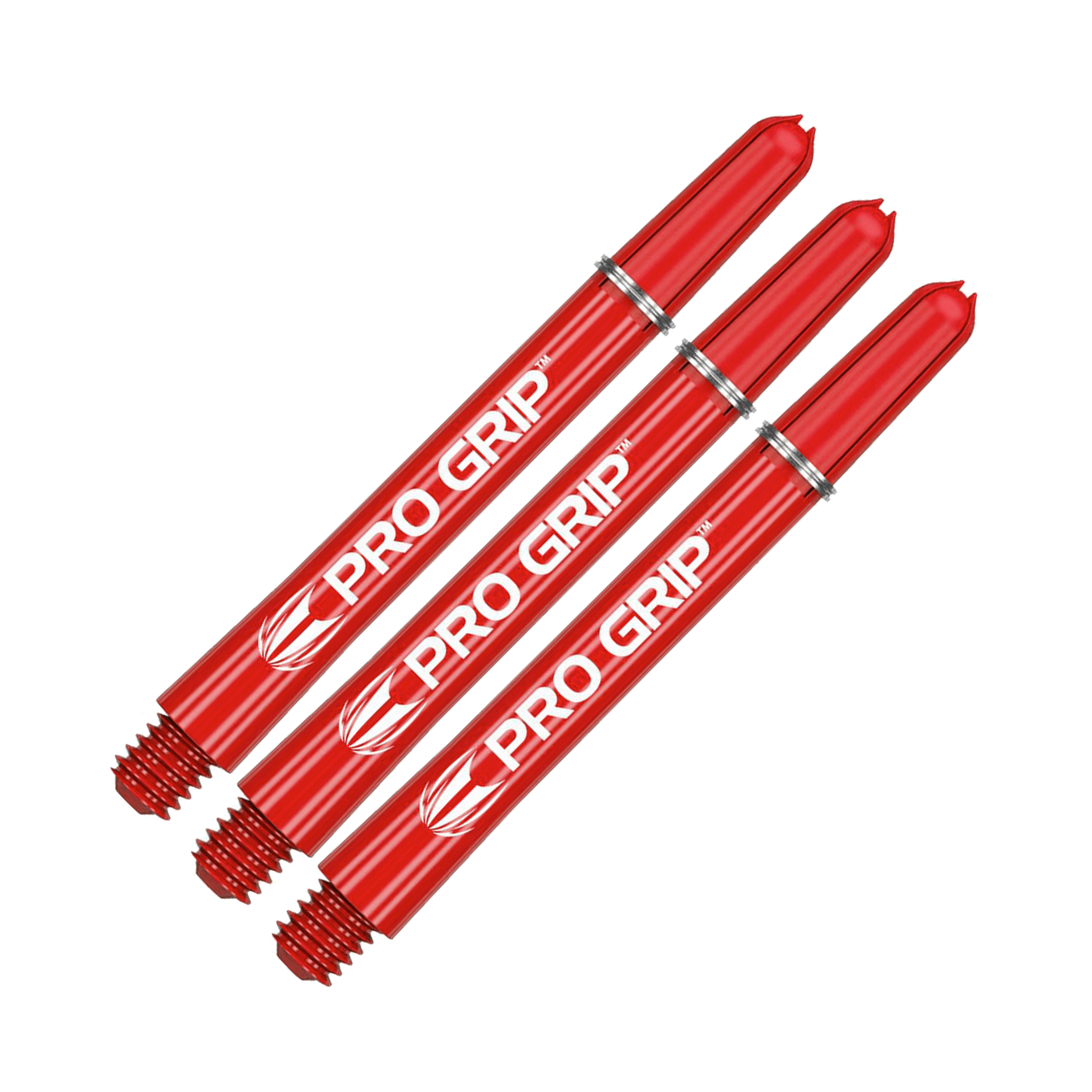 Target Pro Grip Multi Pack - Nylon Dart Shafts (3 Sets) Red / Medium (48mm) Shafts
