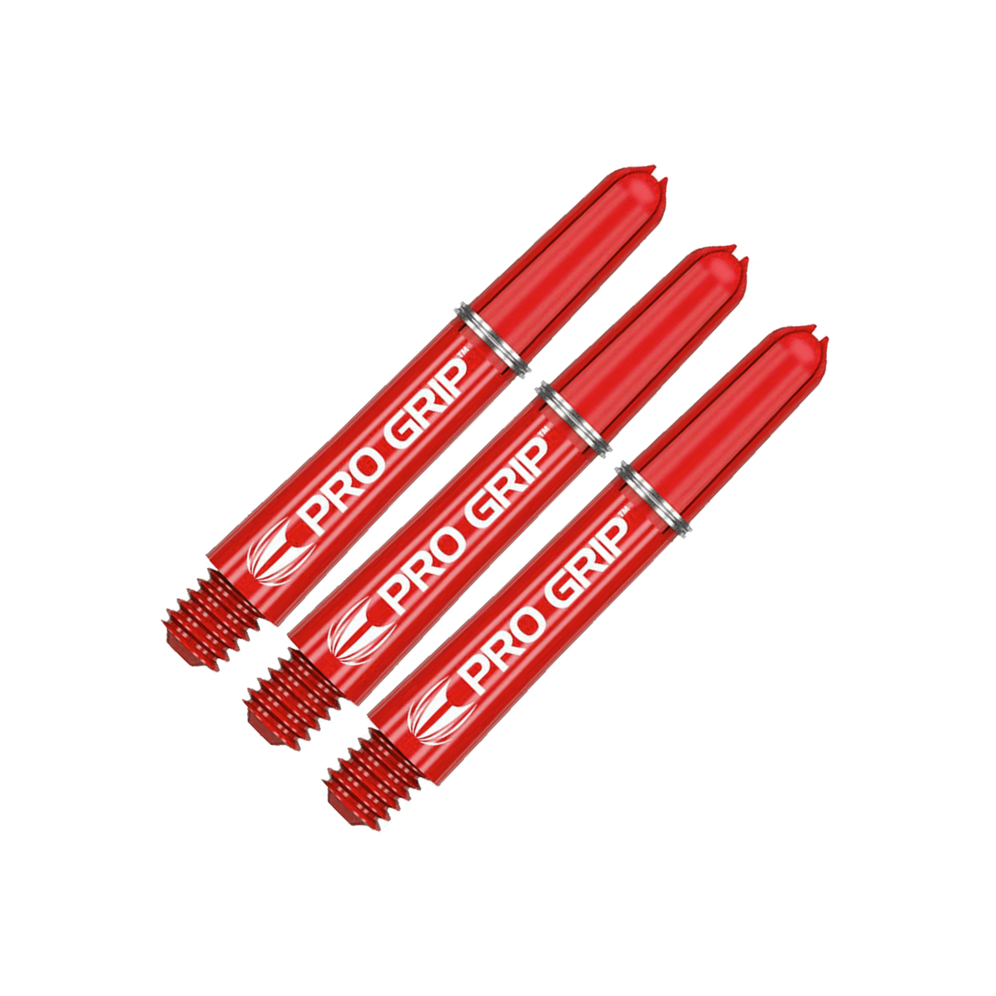 Target Pro Grip Multi Pack - Nylon Dart Shafts (3 Sets) Red / Short (34mm) Shafts