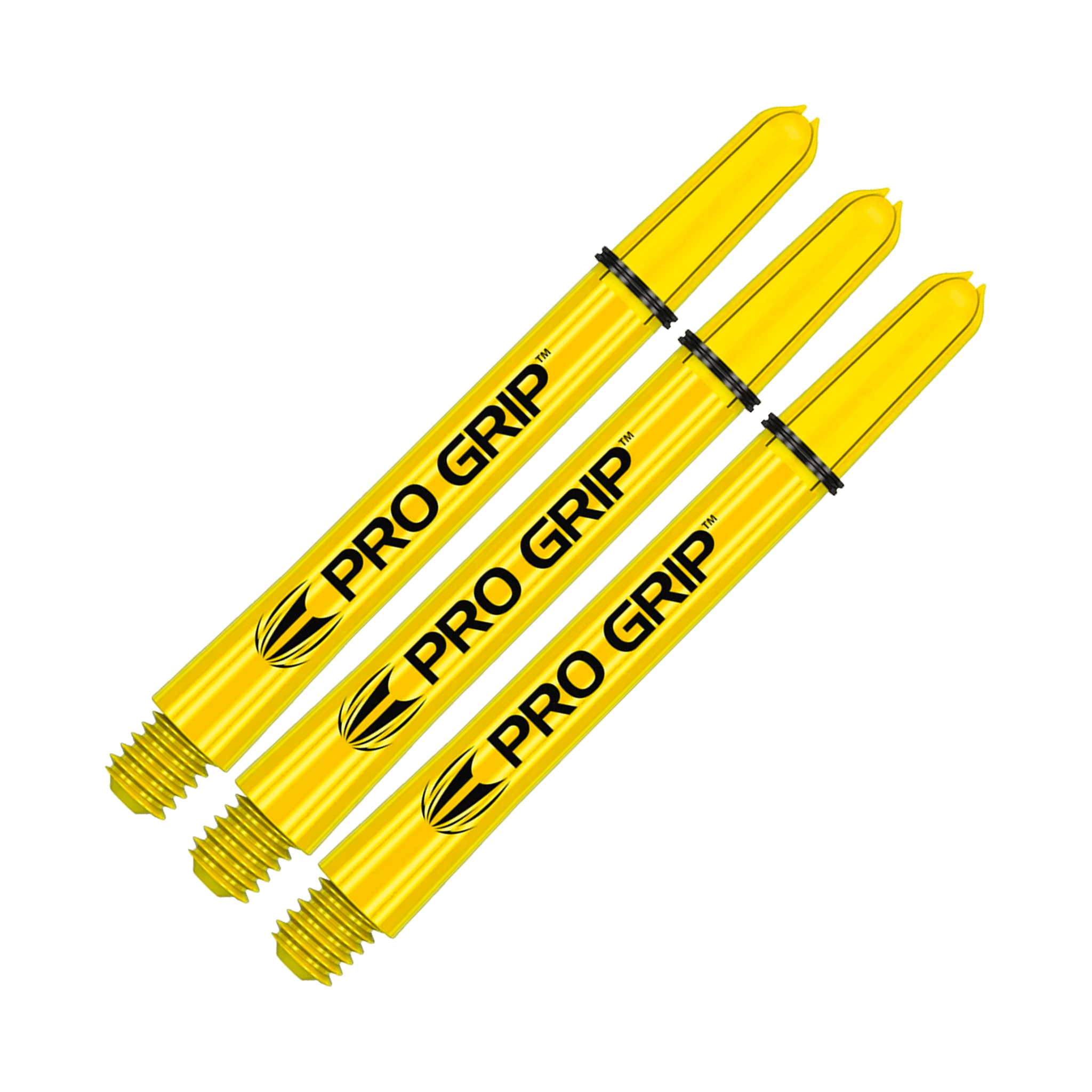 Target Pro Grip Multi Pack - Nylon Dart Shafts (3 Sets) Yellow / Medium (48mm) Shafts