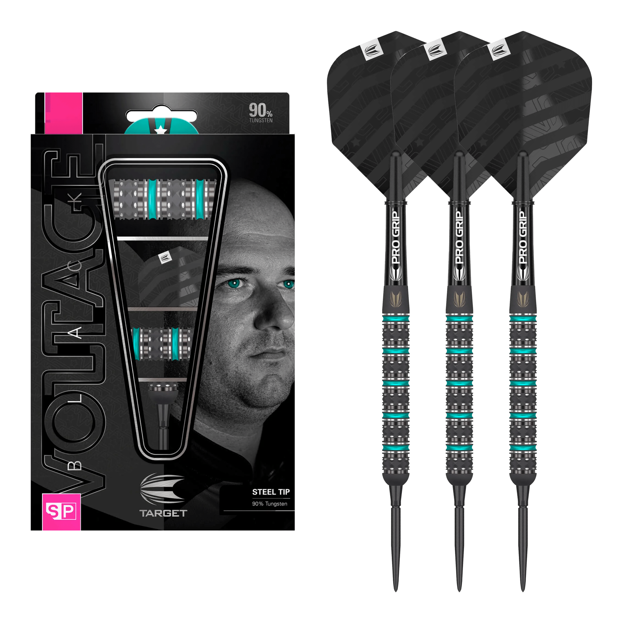 Target Rob Cross Black Edition - 90% Tungsten Steel Tip Darts Darts