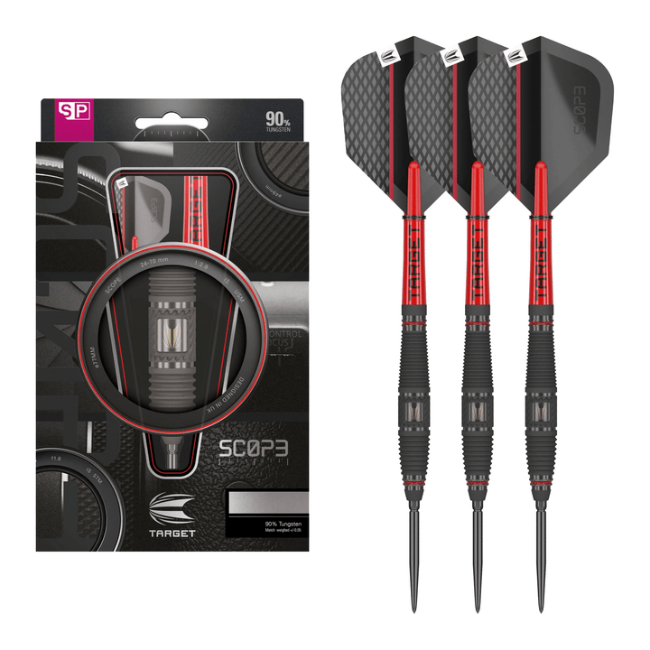 Target Scope 03 Swiss Point - 90% Tungsten Steel Tip Darts 21 Grams Darts