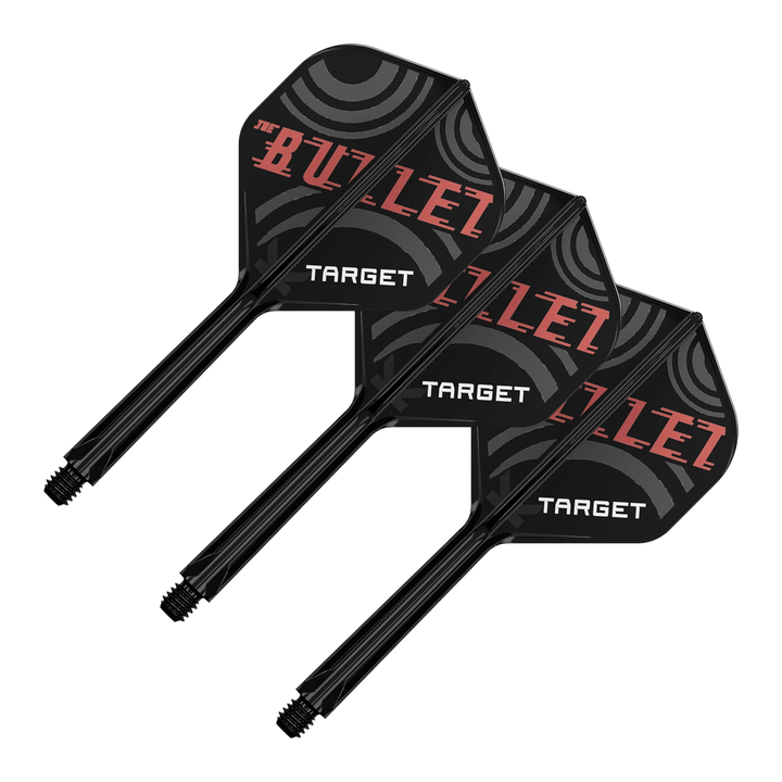 Target Stephen Bunting K-Flex - All In One Flight & Shaft No. 2 / Medium (33mm) / Black Flights & Shafts