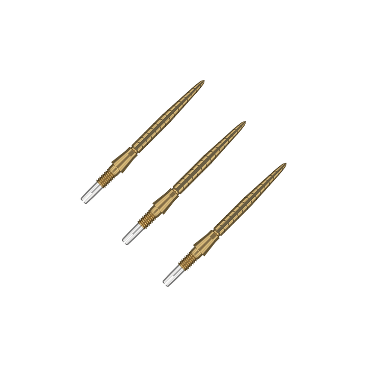 Target Storm Quartz - Swiss Dart Points 26mm / Gold Accessories