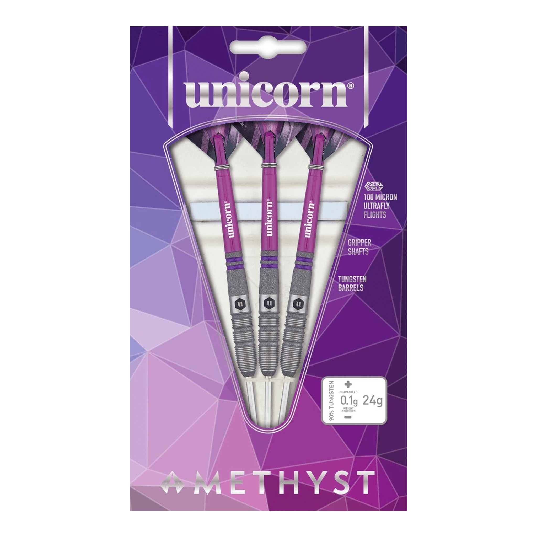 Unicorn Amethyst 3 - 90% Tungsten Steel Tip Darts Darts
