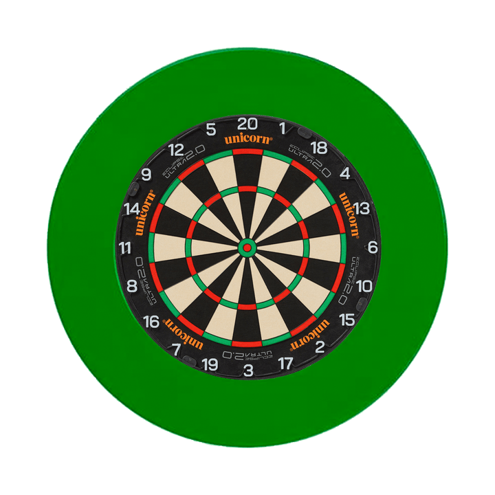 Unicorn Eclipse Ultra Dartboard & Professional Surround Bundle Ultra 2.0 / Green Boards