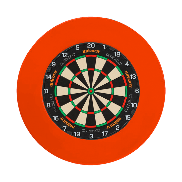 Unicorn Eclipse Ultra Dartboard & Professional Surround Bundle Ultra 2.0 / Red Boards