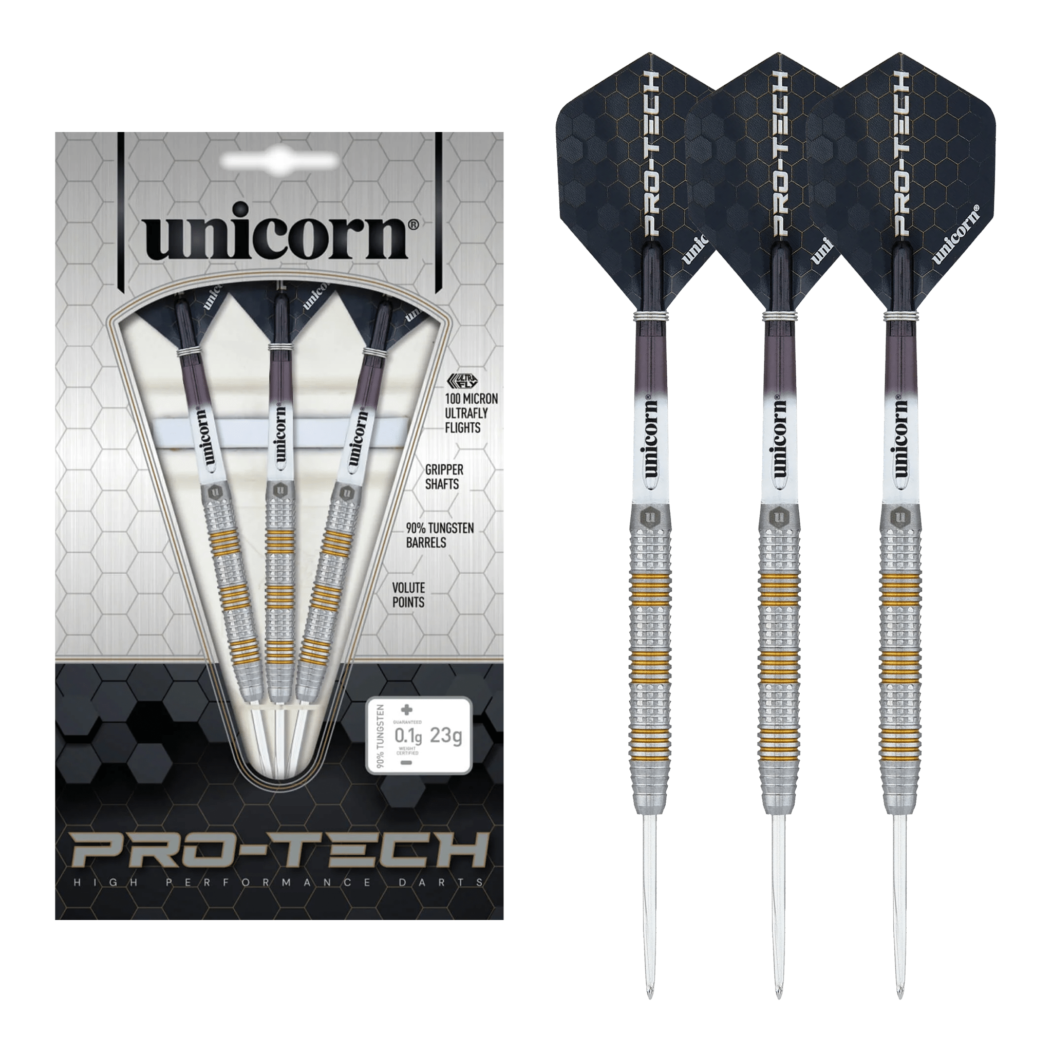 Buy Unicorn Pro-Tech Style 3 90% Tungsten Steel Tip Darts from Darts Online