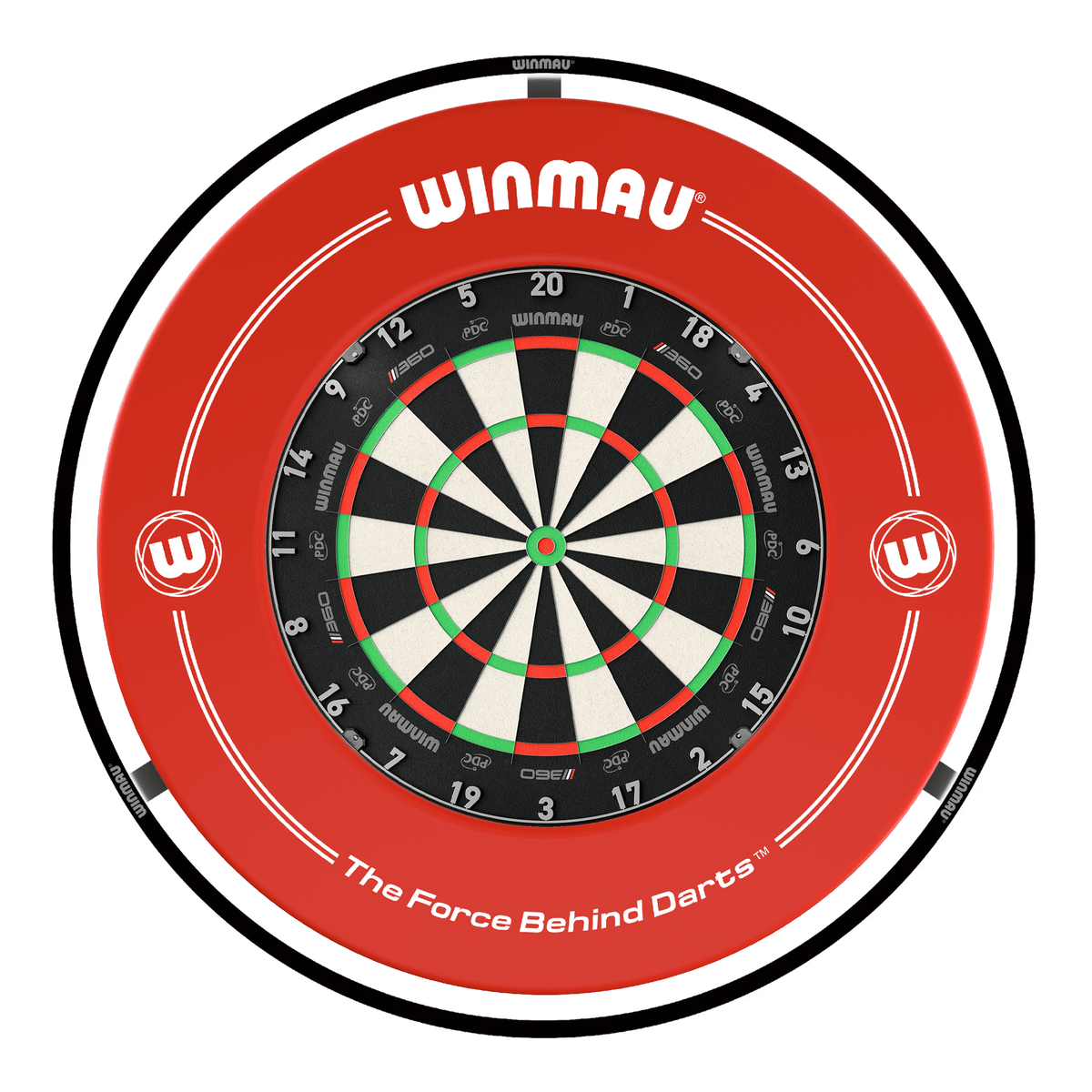 Winmau Blade 360 Dartboard, Surround & Plasma Light Bundle Dartboard Bundles