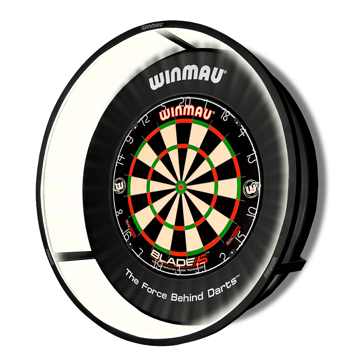 Winmau Blade 360 Dartboard, Surround & Plasma Light Bundle Dartboard Bundles