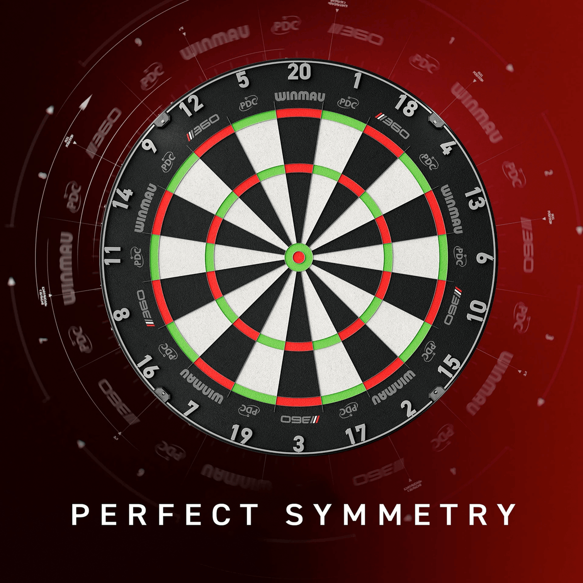 Winmau Blade 360 Dartboard, Surround & Plasma Light Bundle Dartboard Bundles